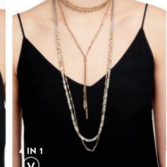 Stella and Dot Aven layeing 4 in 1 necklace - Picture 2 of 2